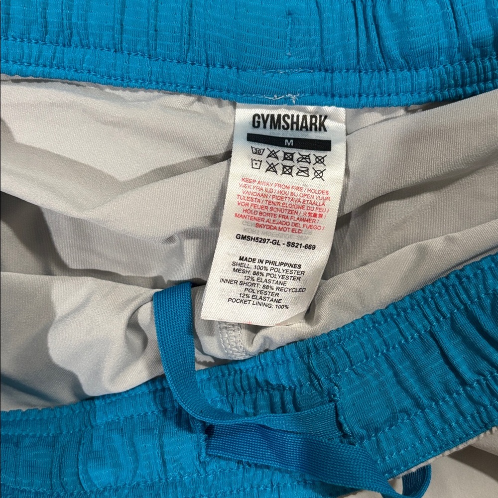 Gymshark Light Gray lined Athletic Shorts, EUC size M - Picture 3 of 6